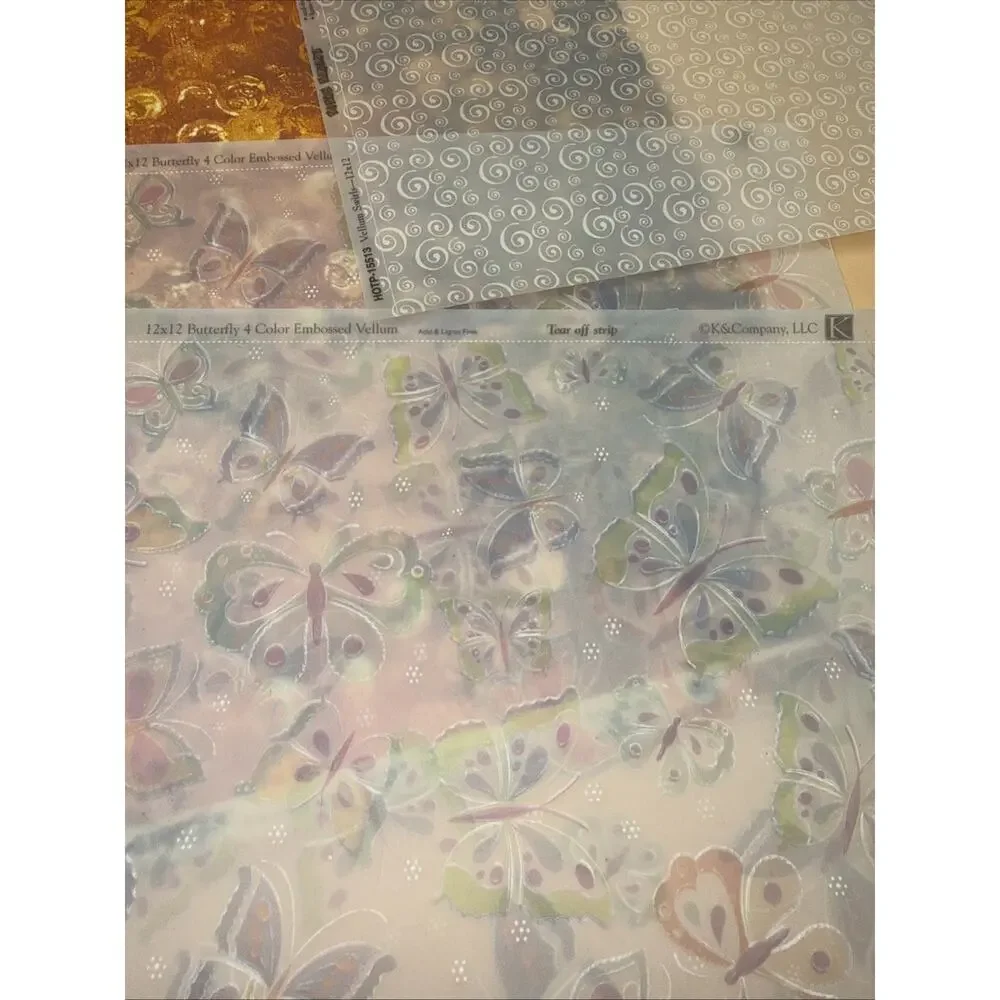 25-K&Company, Nostalgiques, Embossed, tear Off, Transfer Paper Scrapbook 12